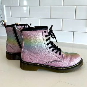 Dr. Martens youth glitter boots size 4